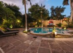 Villa Merida - The Pool Garden looking towards the Pool Bar